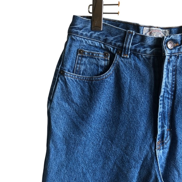 Vintage Abercrombie & Fitch Blue Straight Jeans High-Rise Size 10 Taper Mom - Picture 6 of 16